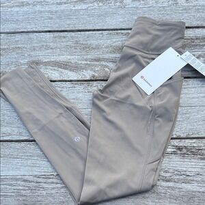 Lululemon Fast and Free High-Rise Tight 28" 5 Pocket Warm Ash Grey Size 4 NWT